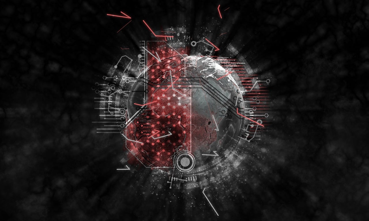 a close up of a clock on a black background, digital art, trash polka, a large sphere of red energy, digital nodes, packshot