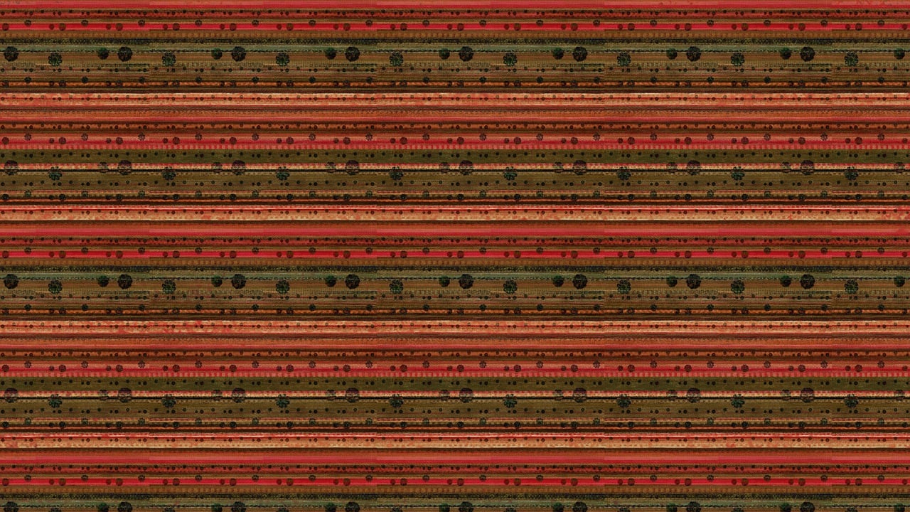 a red, green and brown striped pattern, inspired by George Catlin, renaissance, patches of red grass, persian carpets, dubai, musical