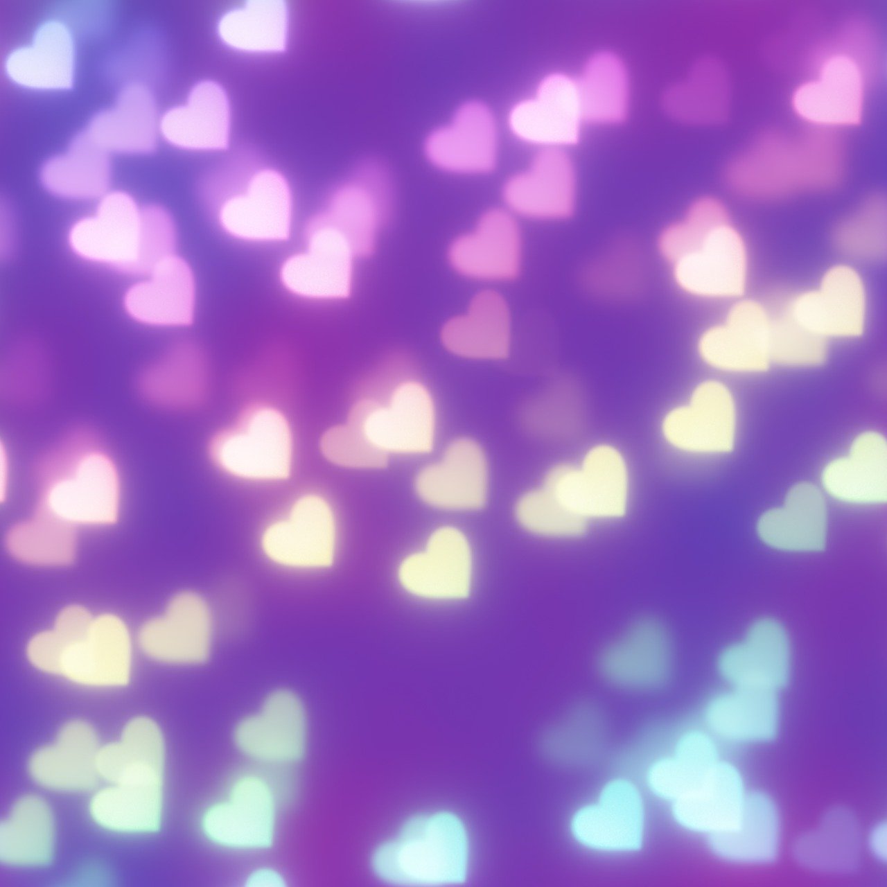 a blurry image of a bunch of hearts, a picture, tumblr, computer art, opalescent night background, blurred and dreamy illustration
