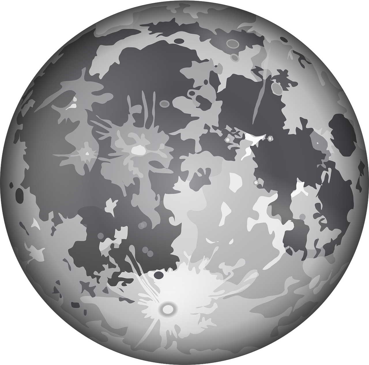 a black and white image of a full moon, an illustration of, pixabay, sōsaku hanga, colored marble, gloomcore illustration, detailed vector, moldy