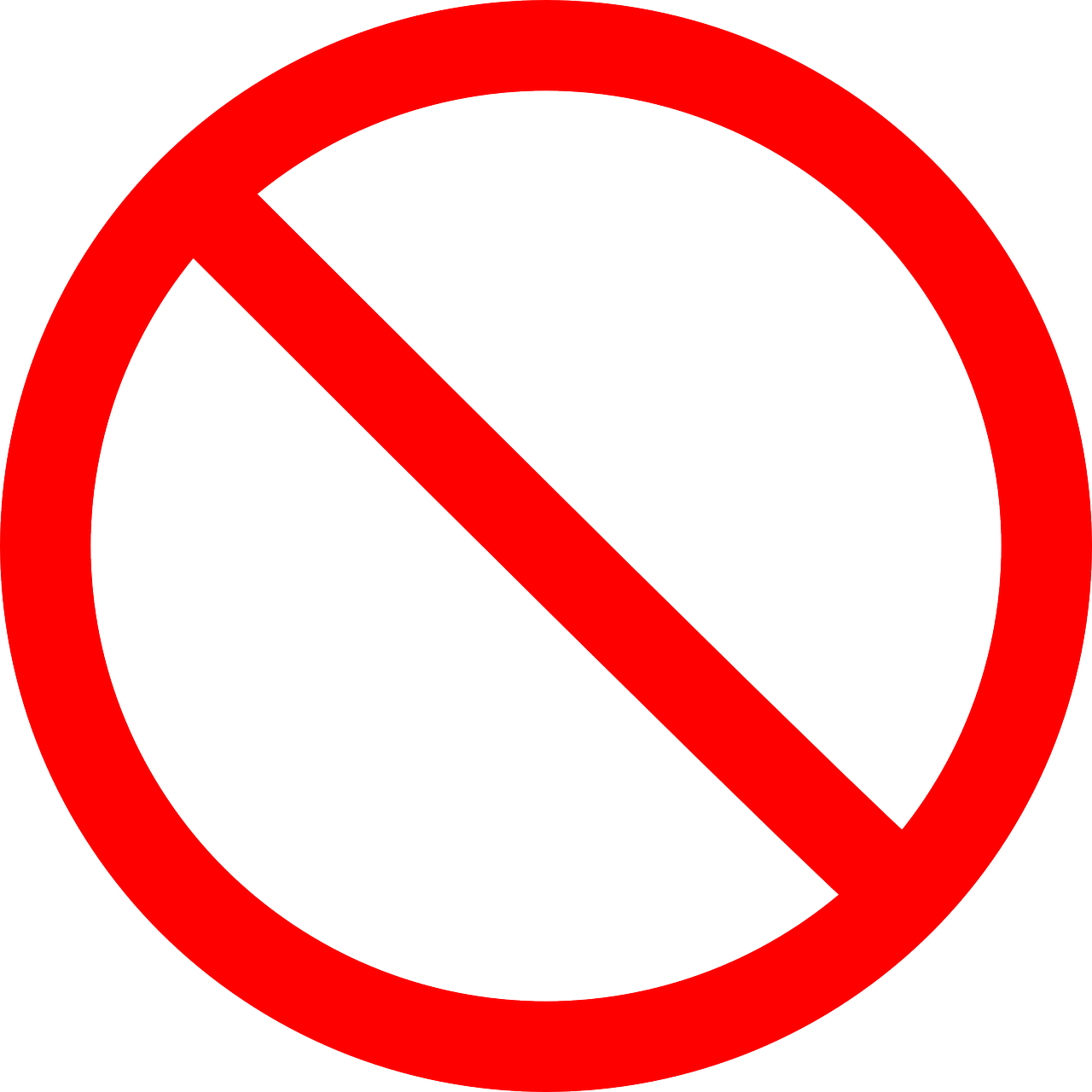 a red no entry sign on a white background, by Kōno Michisei, pixabay, plasticien, thin red lines, without glasses, circle, carbon