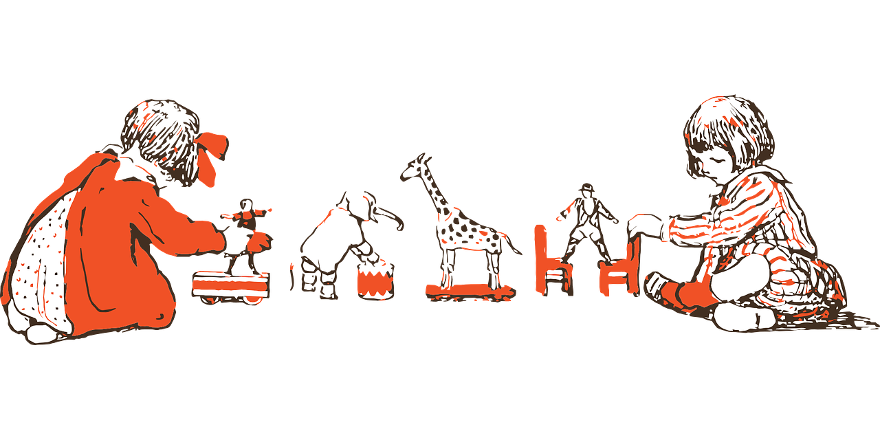 a couple of kids playing a game of chess, concept art, by Pedro Figari, ascii art, mario riding a giraffe, dark orange black white red, cinemascope panorama, circus performance
