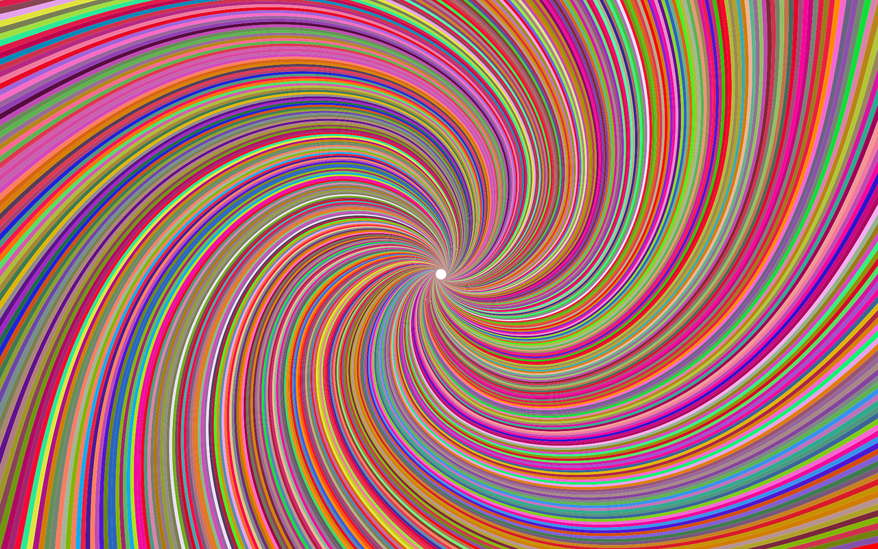 a swirl of multicolored lines on a white background, a digital rendering, inspired by Bridget Riley, abstract illusionism, neon background, pulled into the spiral vortex, hyper detail illustration, red swirls