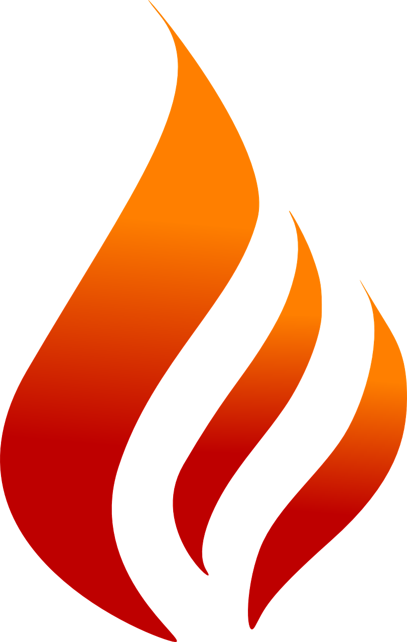 a fire flame on a black background, inspired by Rodney Joseph Burn, insignia, 1128x191 resolution, wikimedia, red and orange colored