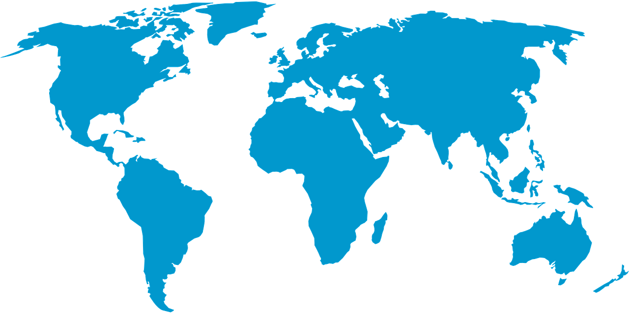 a blue map of the world on a black background, header, 2007 blog, white cyan, blue and black color scheme))