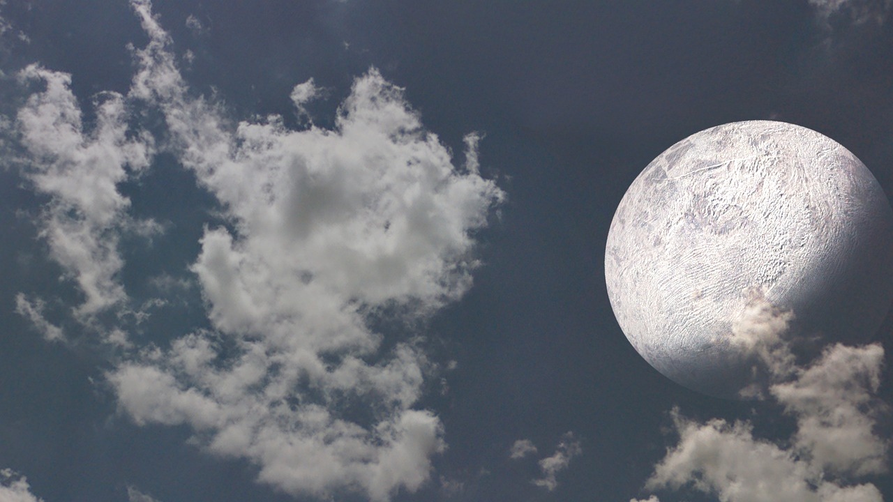 an image of a moon in the sky, a digital rendering, inspired by Alexander Nasmyth, website banner, silver lining, joe webb, middle shot