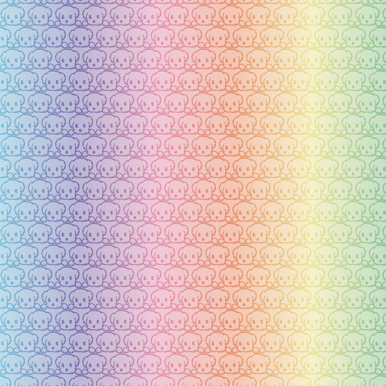 a pattern of skulls on a rainbow background, inspired by Lisa Frank, tumblr, color field, subtle awkward smile, spritesheet, ( ( dithered ) ), kawaii cat