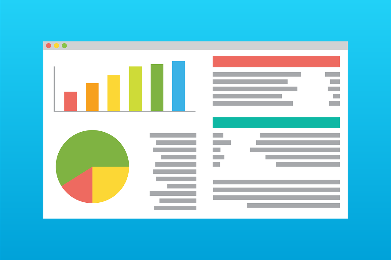 a piece of paper with a pie chart on it, a digital rendering, by Gavin Hamilton, trending on pixabay, analytical art, bar charts, colorful computer screen, with full descriptions, flat illustration