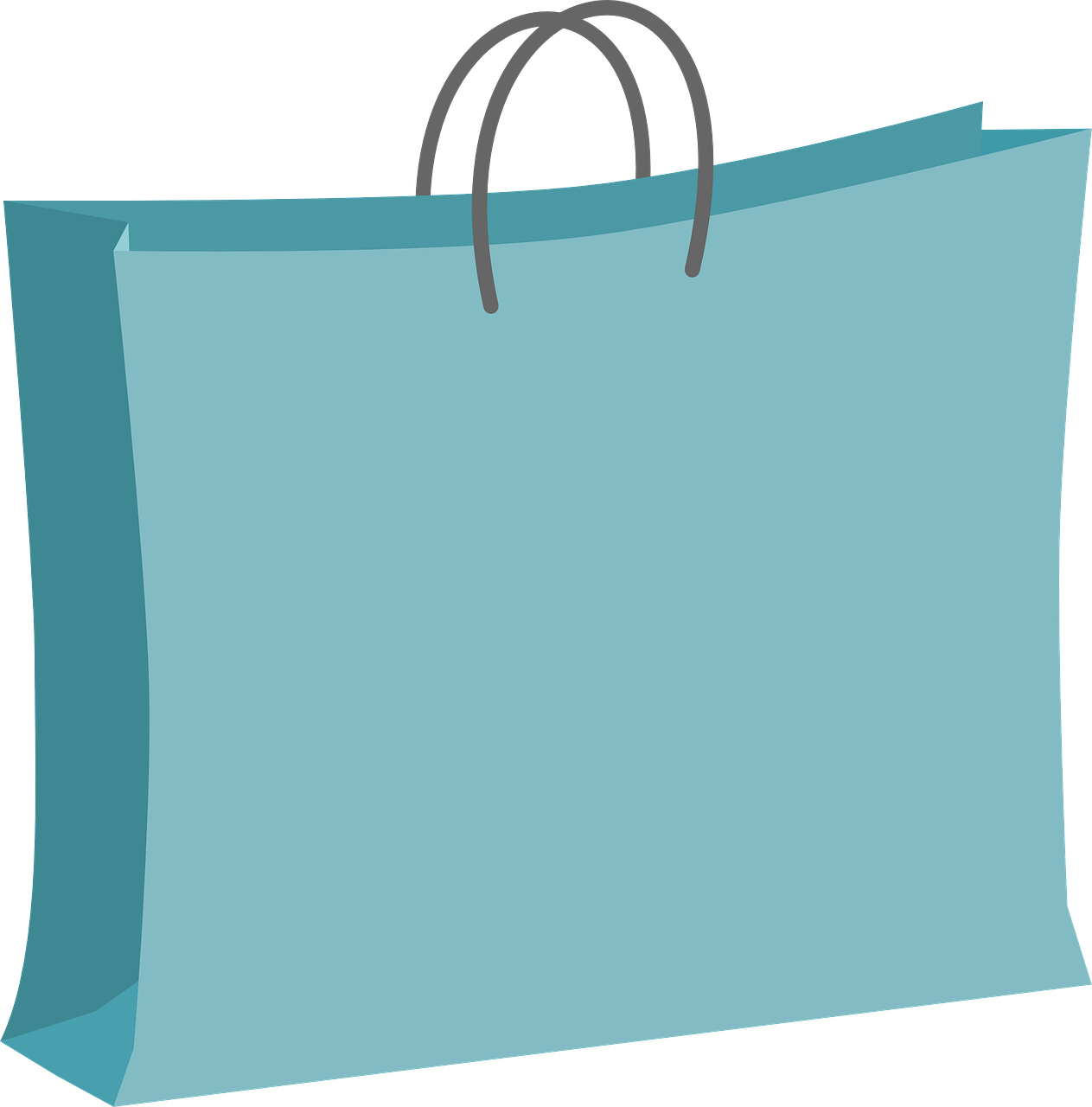 a blue shopping bag, a screenshot, inspired by Masamitsu Ōta, pixabay, sōsaku hanga, full colored, simple cartoon, light-blue steel-plate, 4k high res