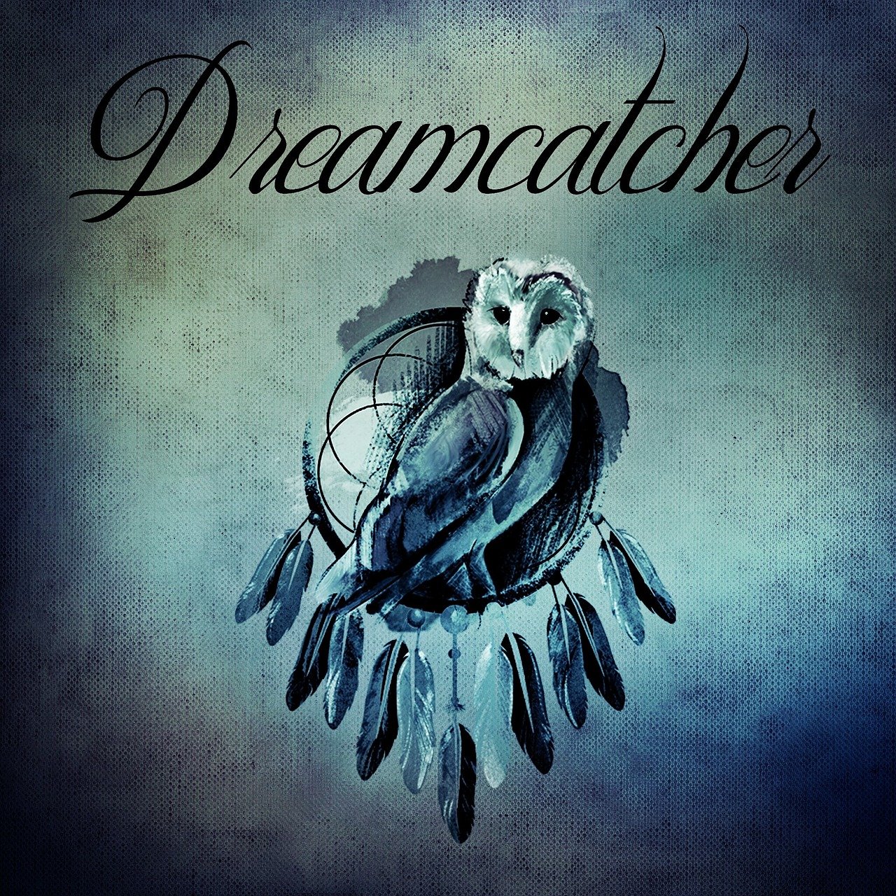 an owl sitting on top of a dream catcher, an album cover, dreamwalker, loadscreen”, atmospheric ”, packshot