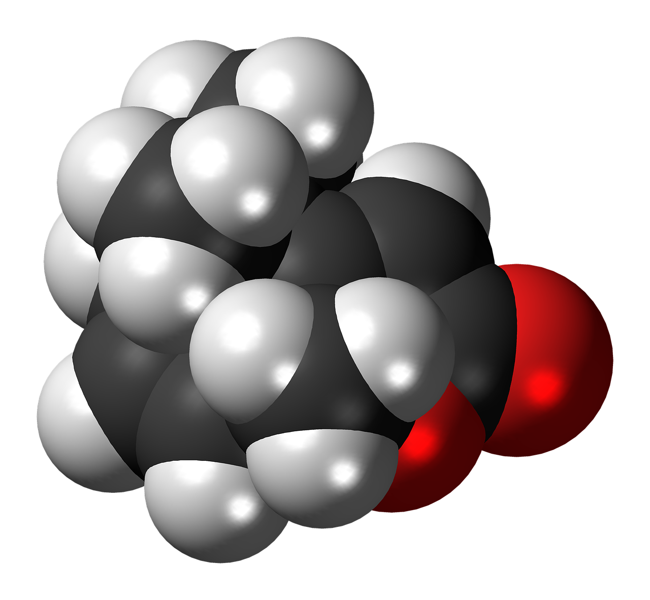 a black and white ball and some red balls, a raytraced image, by Jon Coffelt, detailed chemical diagram, it has a red and black paint, thc, shell