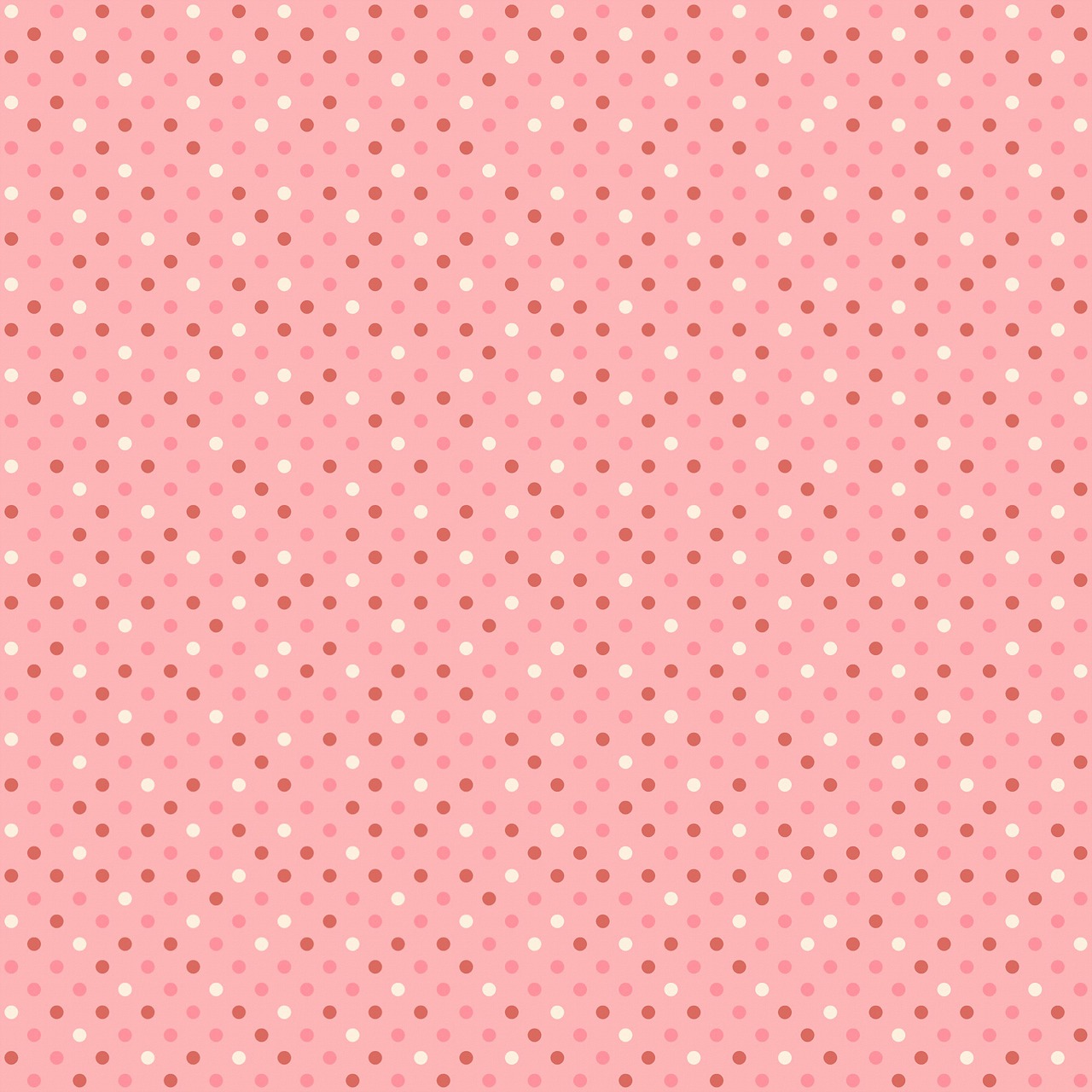 a pink and white polka dot pattern, a digital rendering, inspired by Georges Lemmen, twinkling stars, roses background, in shades of peach, nerds