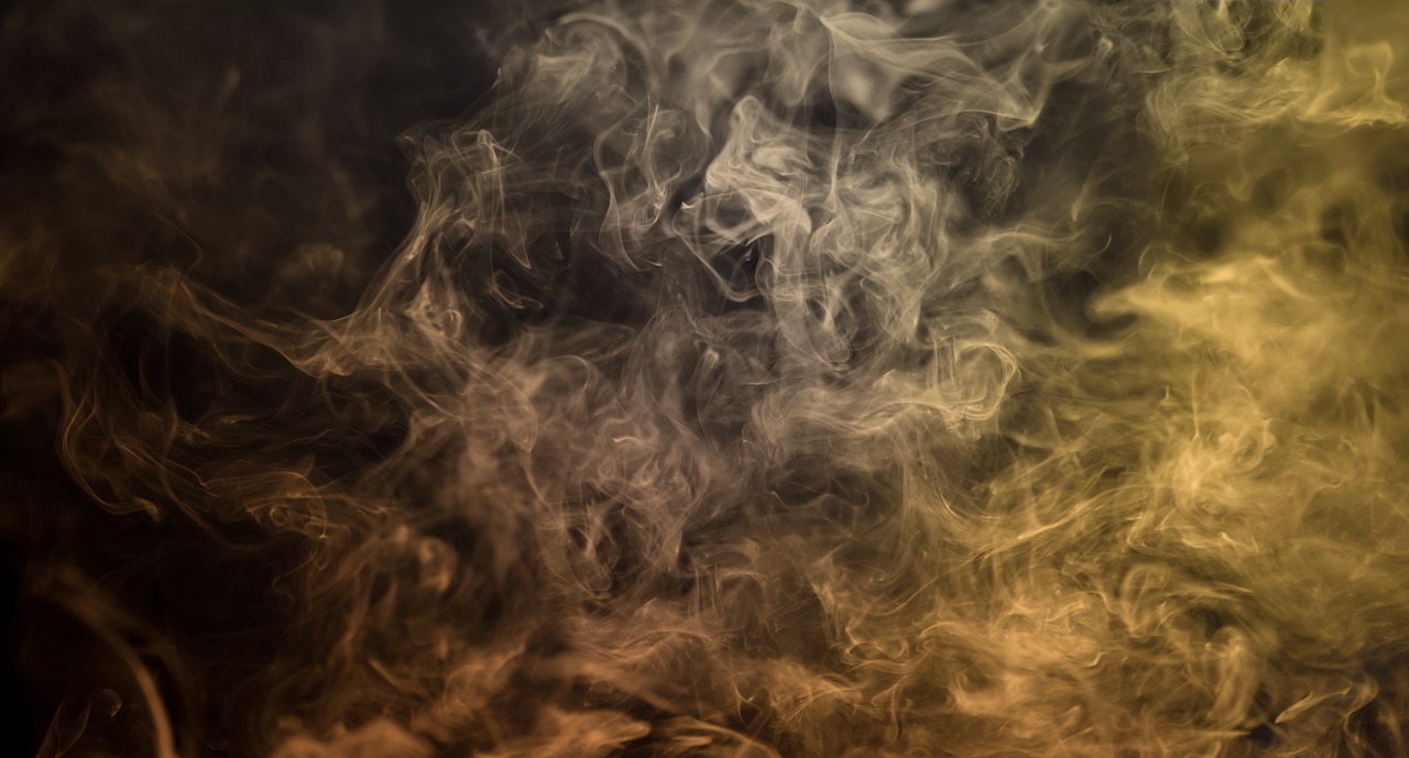 a close up of smoke on a black background, digital art, inspired by Kim Keever, shutterstock, smoke and orange volumetric fog, weed background, stock photo