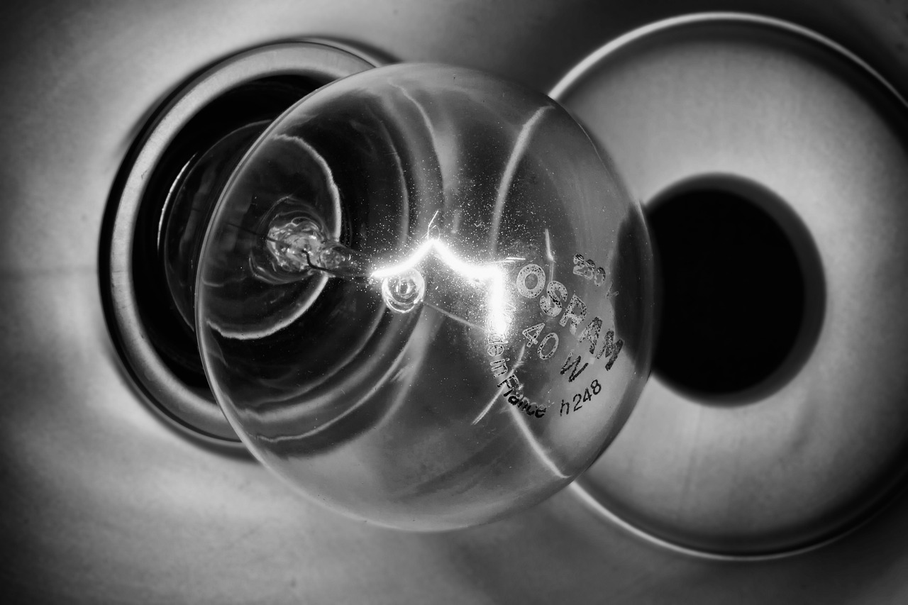 a black and white photo of a wine glass, a macro photograph, inspired by Marcel Duchamp, flickr, ((fish eye)), lightbulb, stainless steel, f / 8