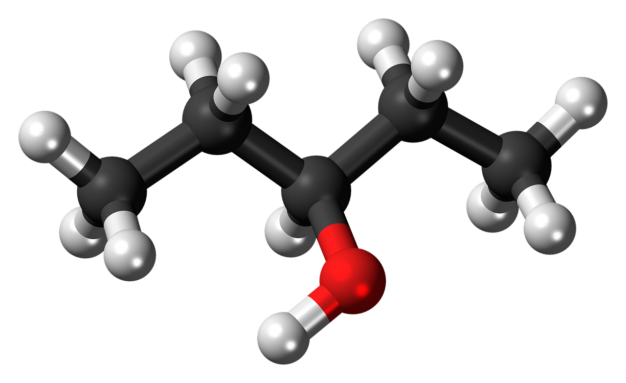 a close up of a molecule on a black background, a raytraced image, by Thomas Häfner, pixabay, bauhaus, some red water, cane, detailed product photo, true realistic image
