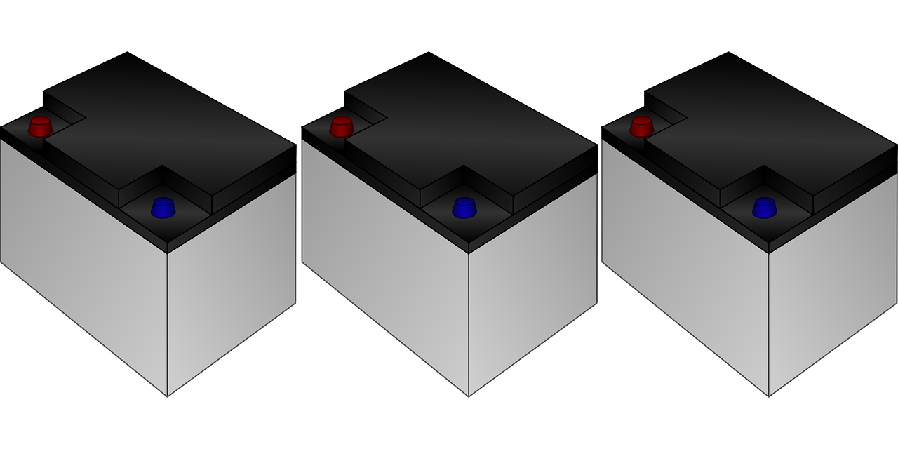 three different types of batteries on a black background, by Konrad Krzyżanowski, digital art, webdesign icon for solar carport, -step 50, drawn in microsoft paint, looking this way