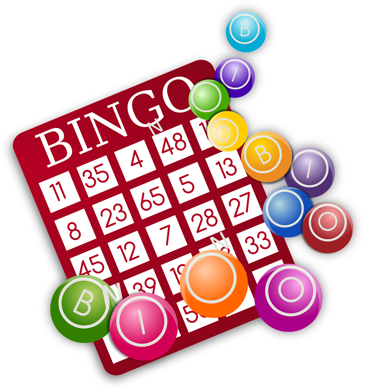 a close up of a bingo card on a white background, a digital rendering, by Jennifer Bartlett, shutterstock, pop art, clipart icon, davinci, bag, svg illustration