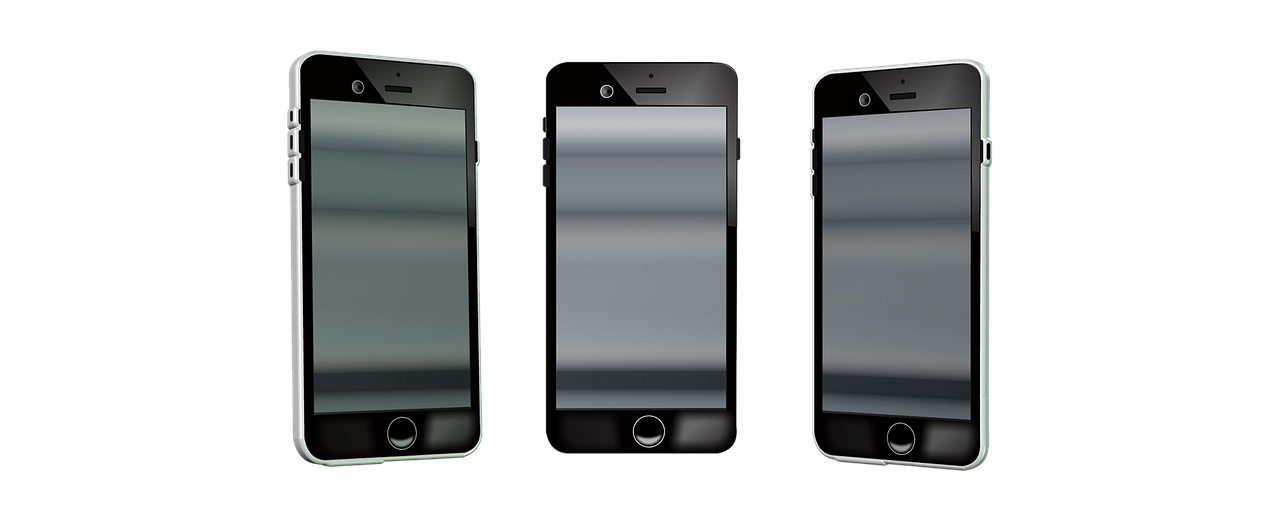 three iphones side by side on a black background, a digital rendering, by Thomas Crane, digital art, gradient brown to silver, octanerender, reflection of phone in visor, cell phone photo