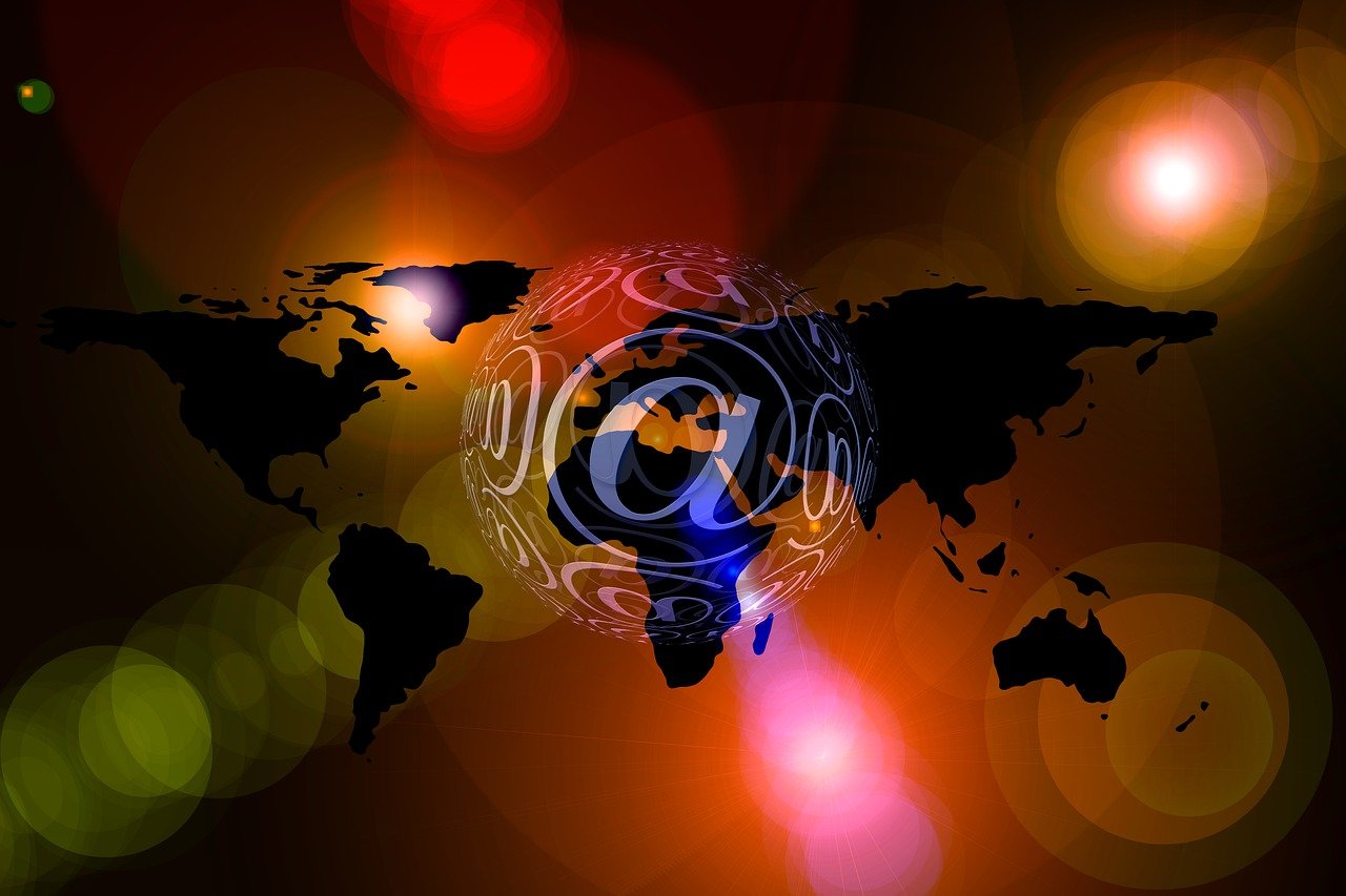 a close up of a map of the world, a digital rendering, digital art, glowing spiral background, flash photo, portlet photo, in front of the internet