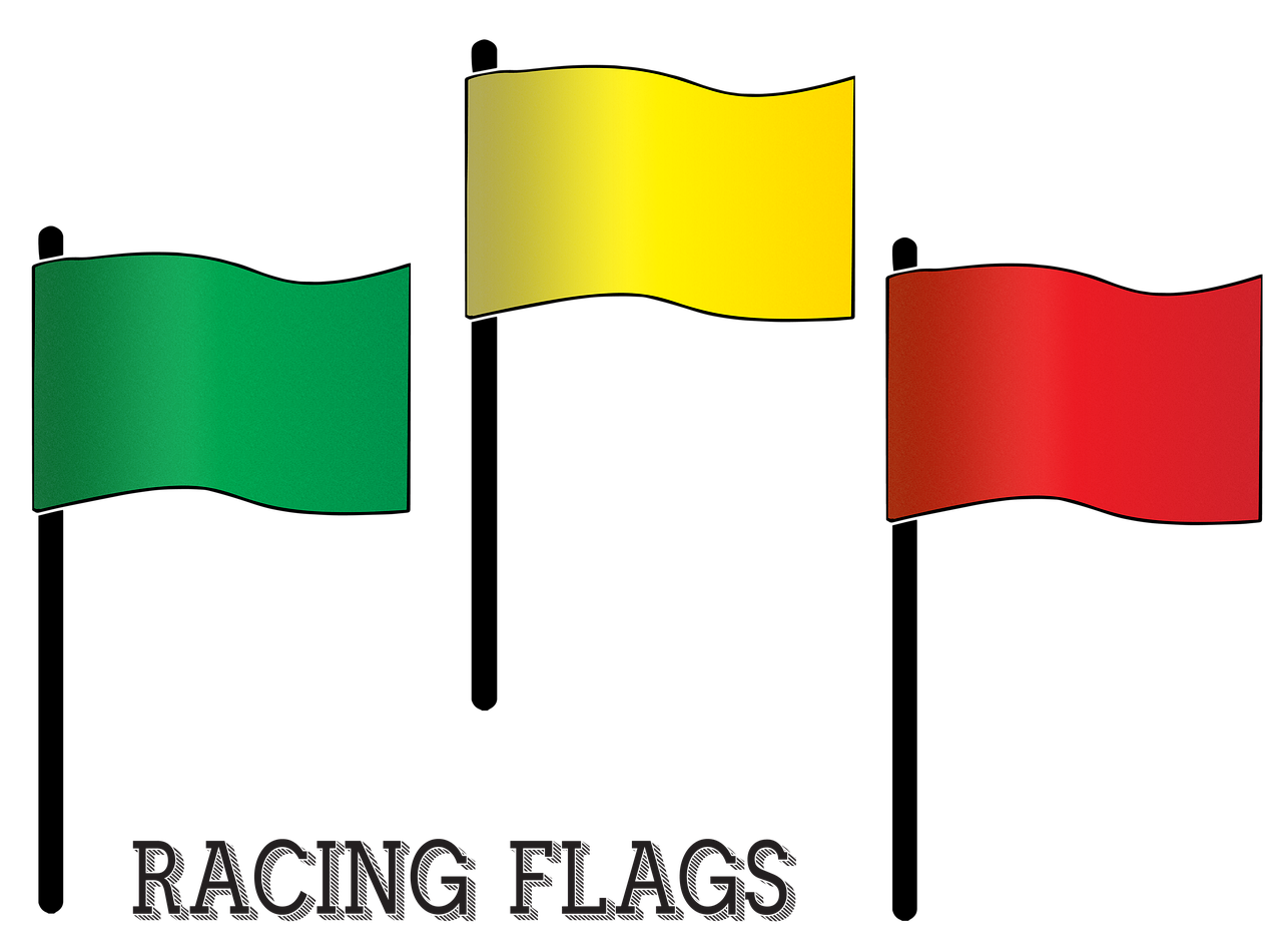 a red, yellow and green flag on a black background, shutterstock, sōsaku hanga, racers, created in adobe illustrator, dakar, raytacing