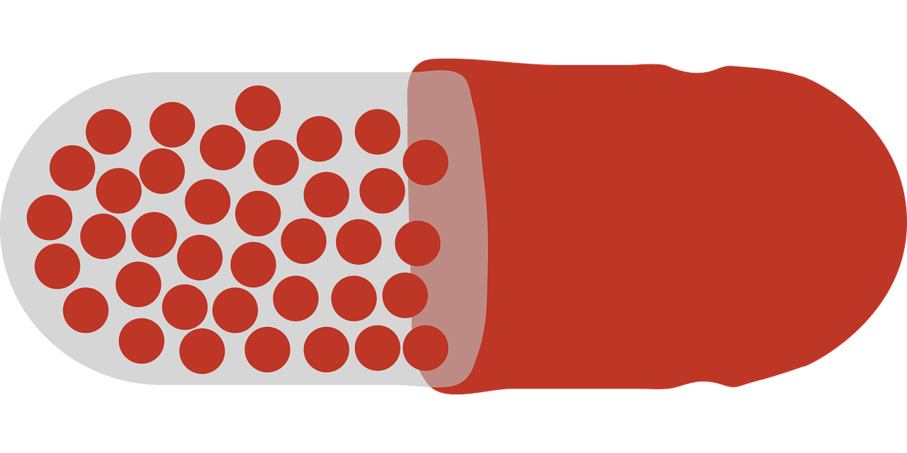 a close up of a pill on a black background, an illustration of, inspired by Howard Hodgkin, polycount, kinetic pointillism, red and grey only, wikihow illustration, many holes, reaction-diffusion pattern