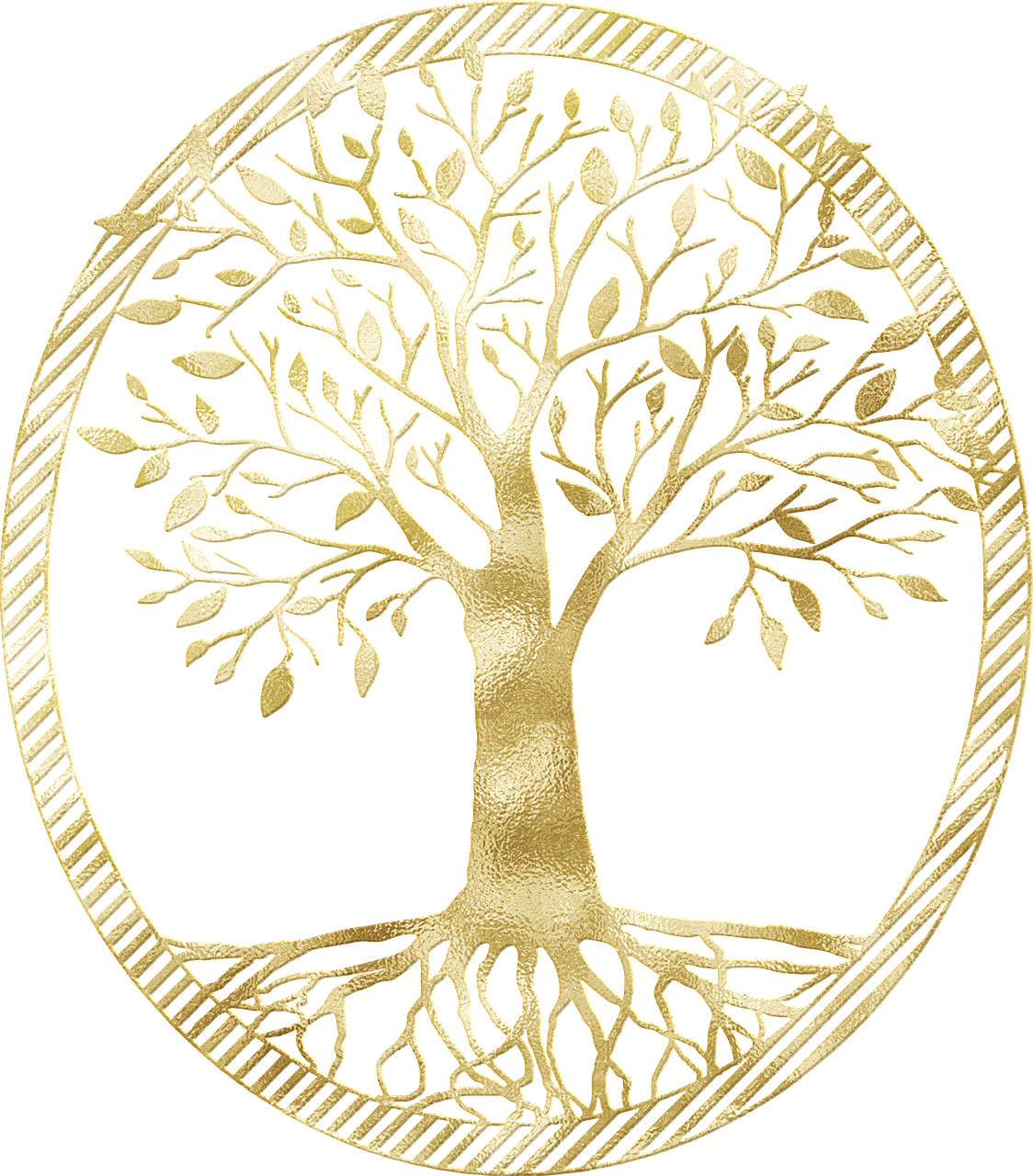 a gold tree of life on a black background, background image, round-cropped, trees!!, roman