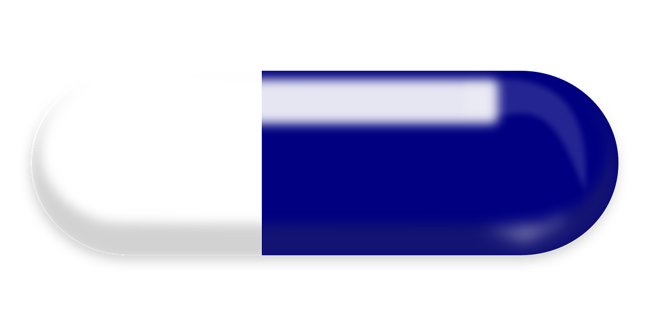 a blue and white pill on a black background, a computer rendering, inspired by Barnett Newman, flickr, bauhaus, clear detailed view, rgba colors, vexillology, lacquered