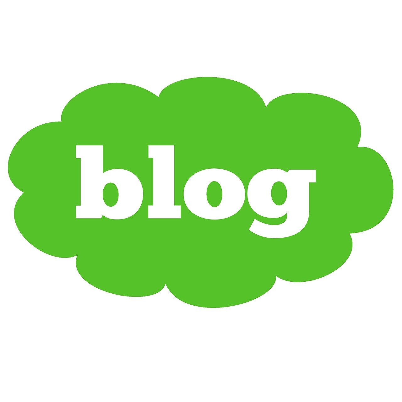 a green cloud with the word blog in it, a picture, document photo, ham, logotype, the blob