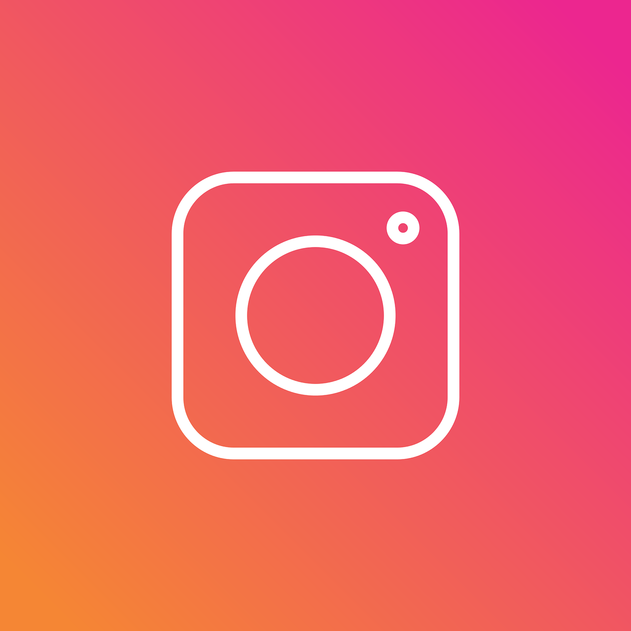 a white instagram logo on a pink and orange background, instagram, medium format, istockphoto, minimalist logo vector art, shot on leica sl2