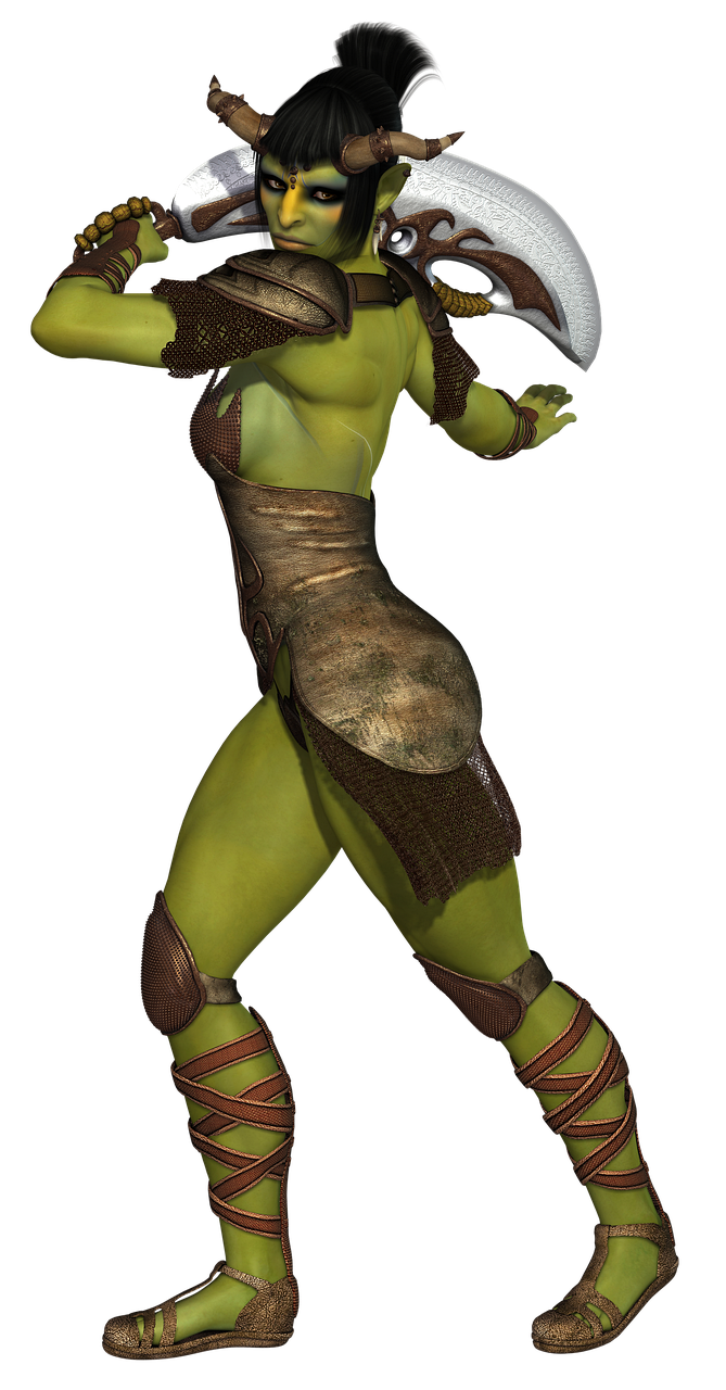 a close up of a person in a costume, inspired by Shog Janit, zbrush central contest winner, green orc female, heroic kicking pose, ingame image, shrek doing ballet