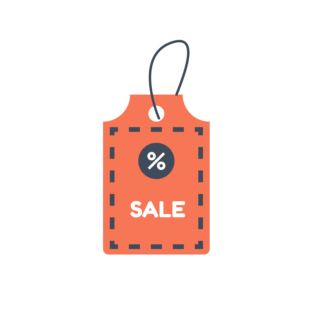 a sale tag with the word sale on it, flat color, seams, professional work, miniature