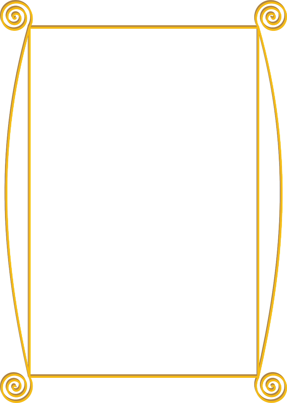 a golden frame on a white background, lineart, inspired by Kanō Shōsenin, small elongated planes, white and yellow scheme, 1128x191 resolution, overhead view