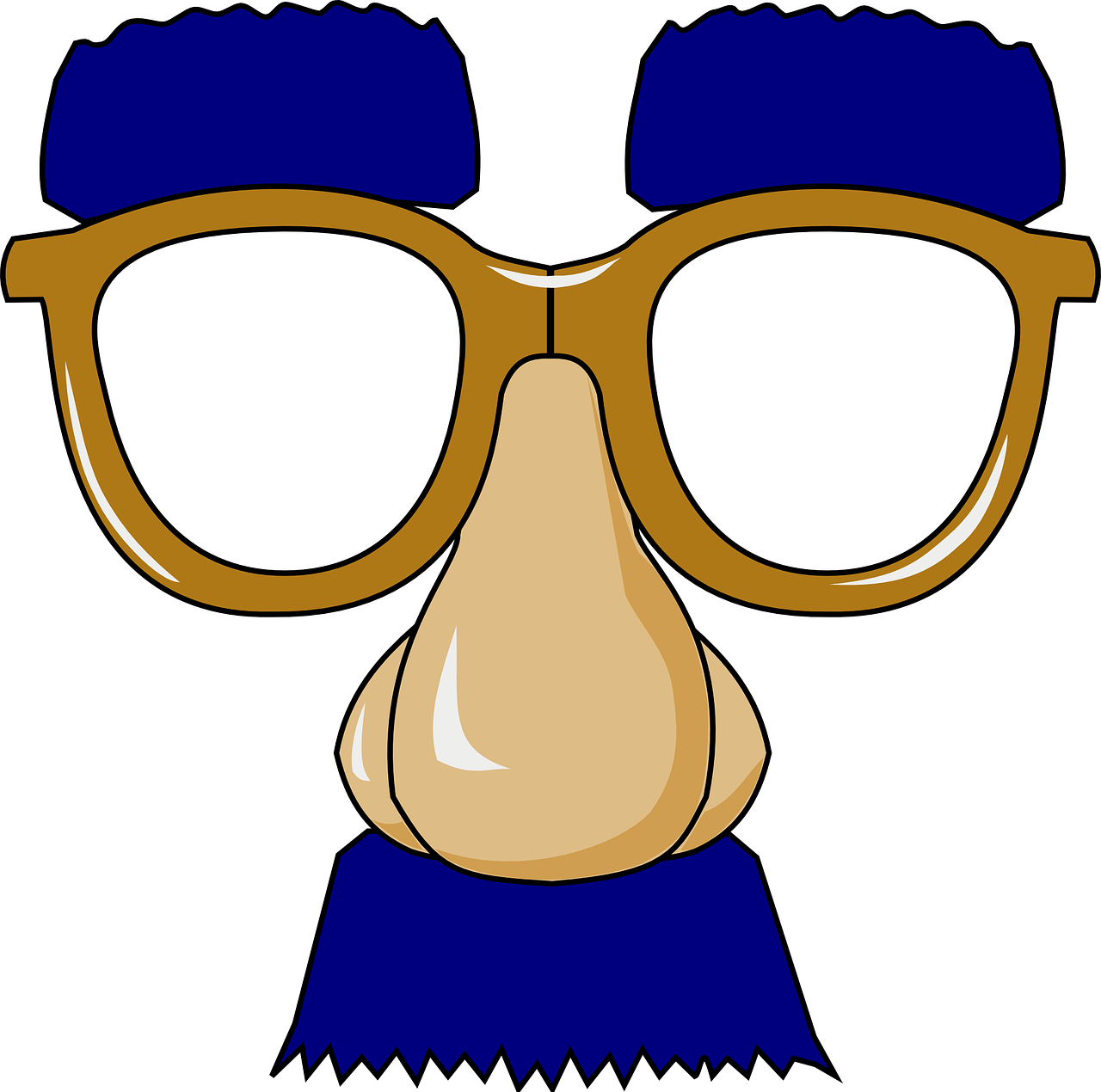 a cartoon character wearing glasses and a hat, inspired by Leo Leuppi, figuration libre, face photo, subgenius, blues, full color illustration
