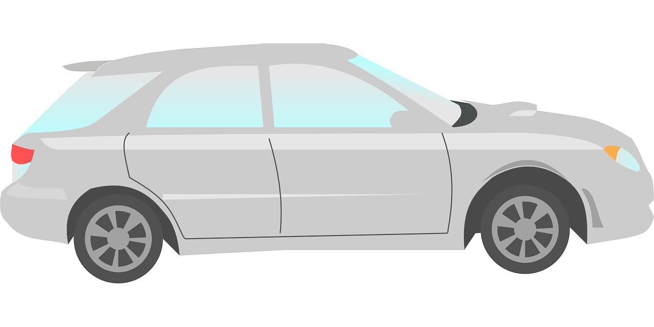 a white car on a white background, a cartoon, by Tadeusz Makowski, trending on pixabay, side lights, blue gray, inside of a car, waist high