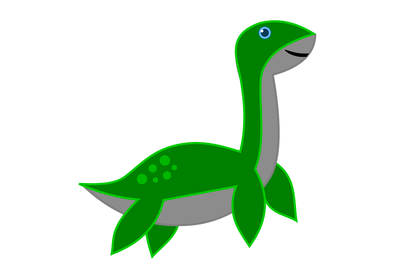 a green dinosaur on a black background, inspired by Abidin Dino, deviantart, loch ness monster, vectorized, cutie, mitch mcconnell as a turtle