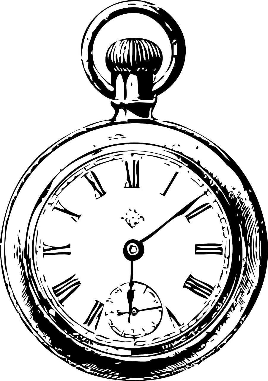 a drawing of a pocket watch with roman numerals, an ink drawing, by Andrei Kolkoutine, pixabay, process art, high-contrast, full screen, !!! very coherent!!! vector art, phone wallpaper