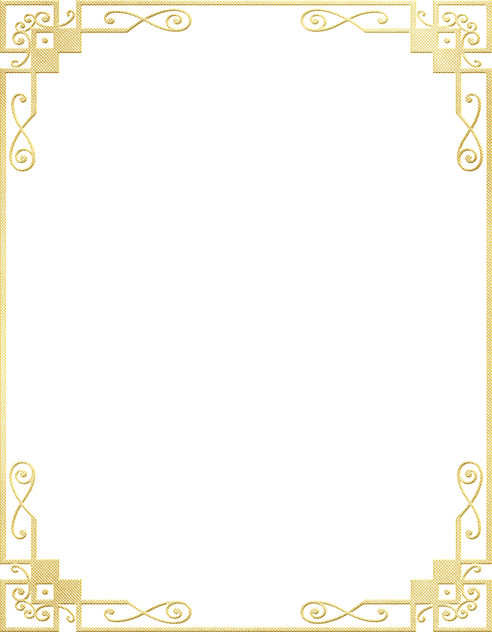 a gold frame on a black background, a digital rendering, by Andrei Kolkoutine, flickr, art deco, calligraphy border, jugendstil background, fine simple delicate structure, metal border