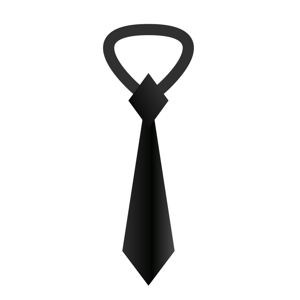 a black tie on a black background, concept art, by Andrei Kolkoutine, deviantart, hurufiyya, slave collar, vector icon, office clothes, scp-049