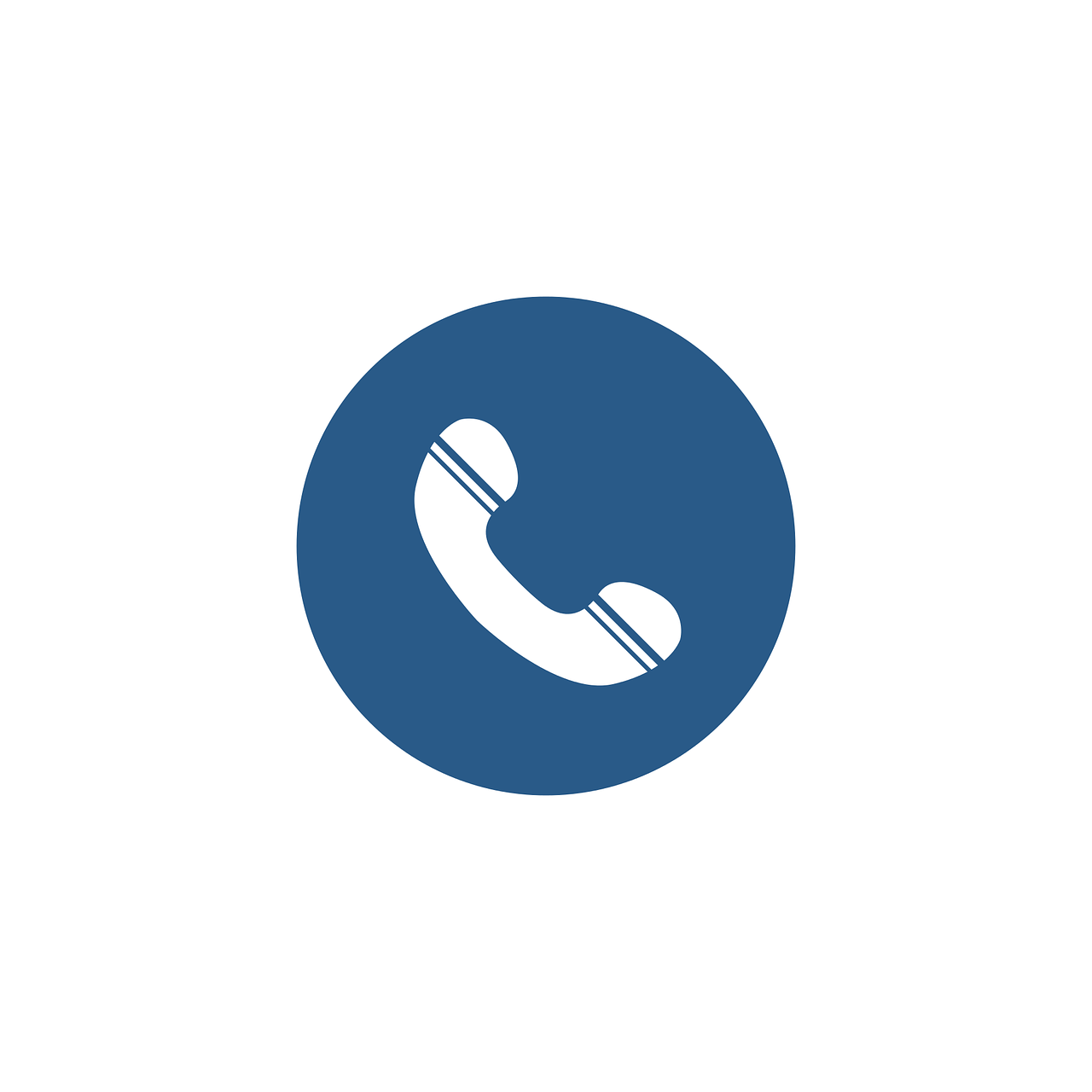 a phone sitting on top of a blue circle, a stock photo, minimalist logo vector art, support, in an call centre office, white background and fill