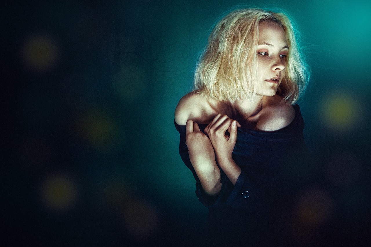 a woman in a black top posing for a picture, digital art, inspired by Elsa Bleda, romanticism, rachel mcadams, wide view cinematic lighting, paolo roversi, dakota fanning
