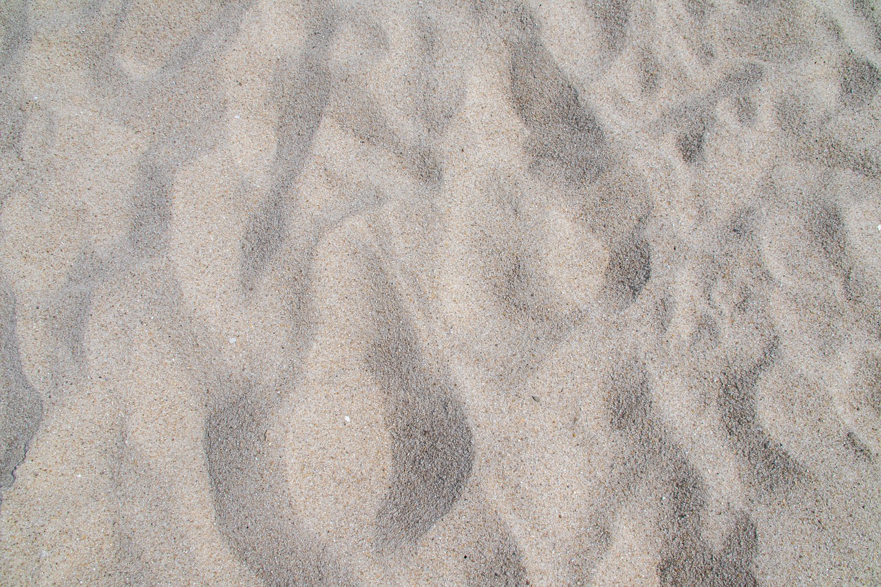 footprints in the sand on a beach, inspired by Vija Celmins, minimalism, complex pattern, very sharp photo, close up photo, high details photo
