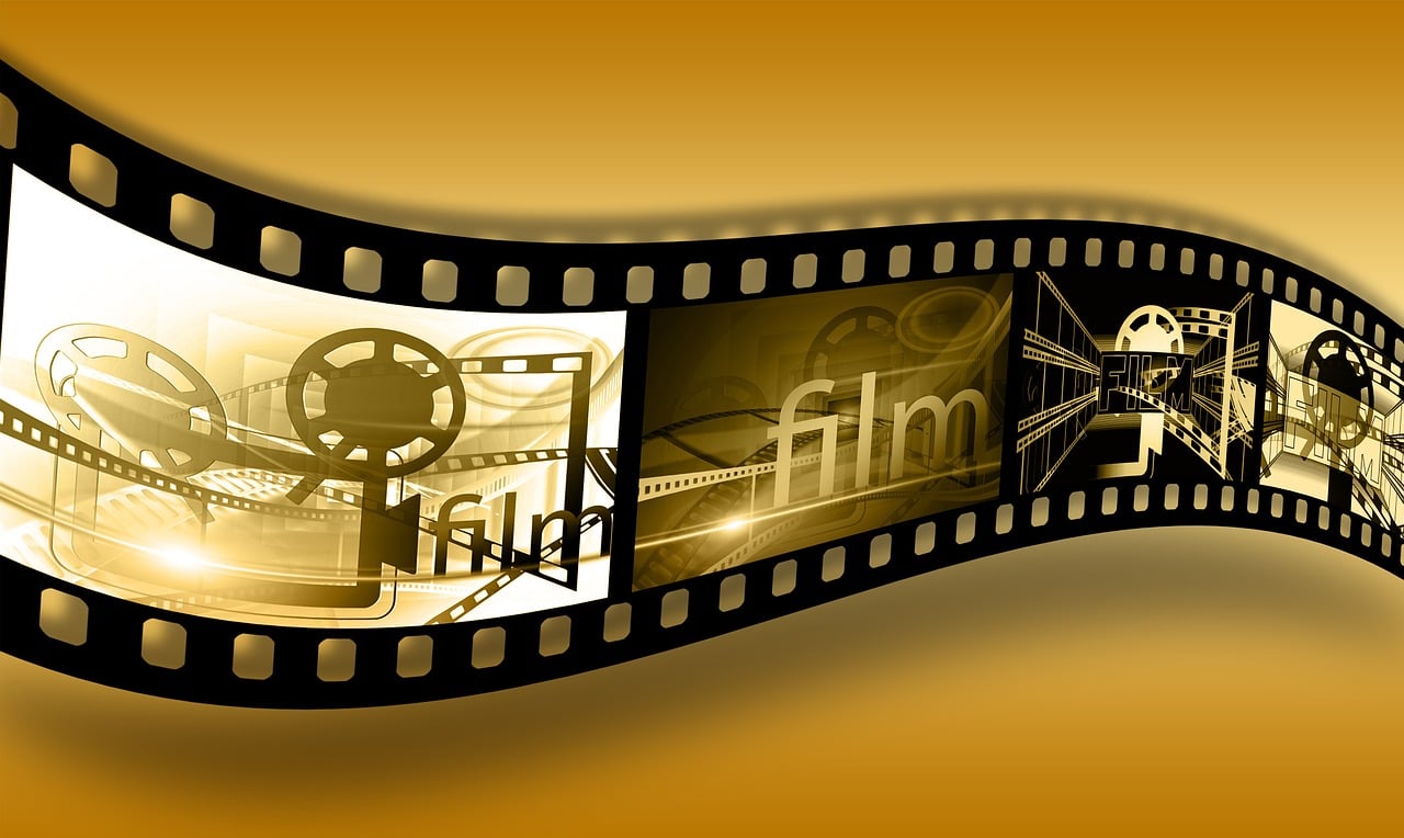 a black and white photo of a film strip, a picture, pixabay, video art, the fifth element movie, a george miller film, top 6 best movie ever imdb list, 8 k 3 5 mm coloured film