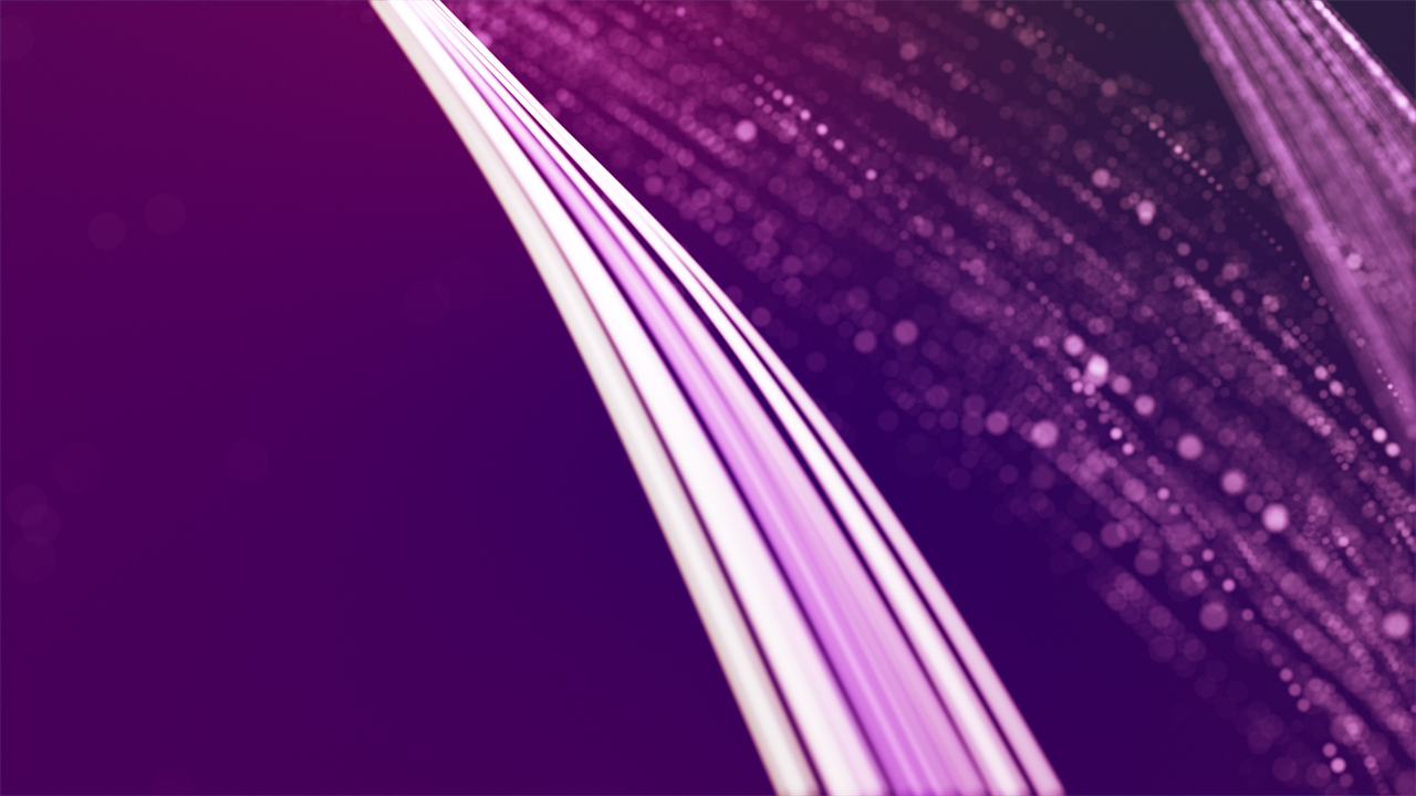 a close up of a cell phone with a blurry background, a digital rendering, digital art, thin straight purple lines, data bending, fiber optic network, magenta colours
