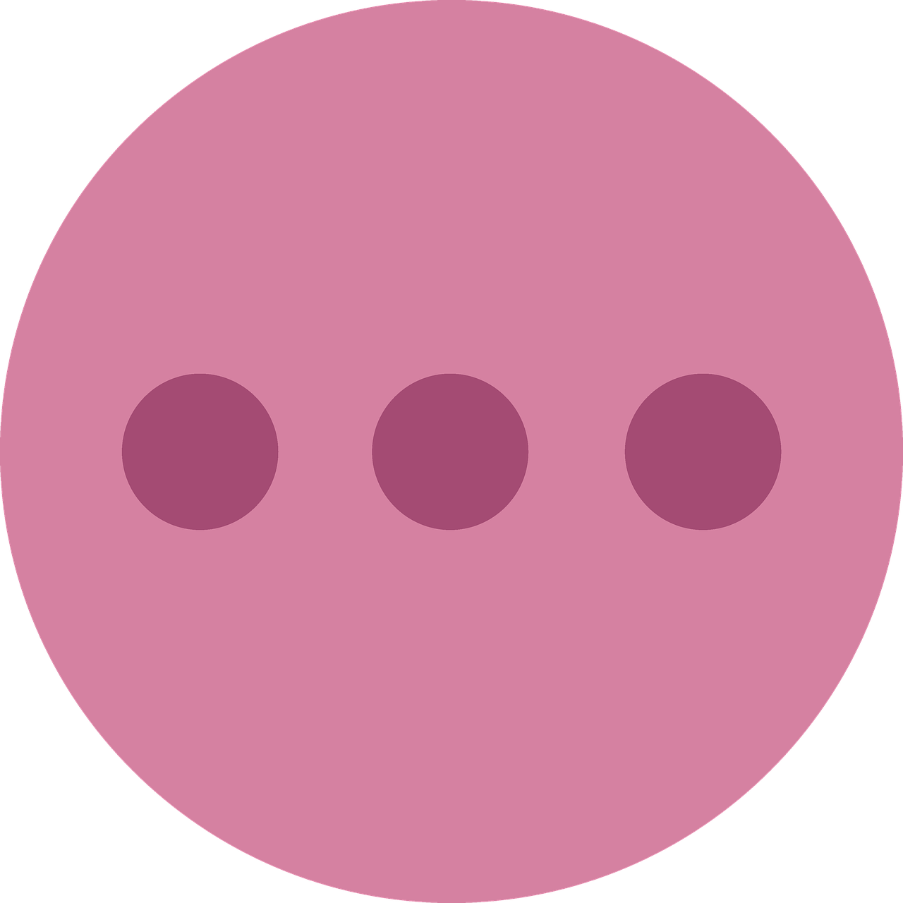 a pink circle with three dots on it, sōsaku hanga, matriarchy, pods, flat color, complete body view