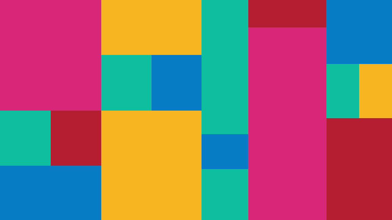 a multicolored background of squares and rectangles, inspired by Johannes Itten, color field, flat 2 d vector art, cmyk color scheme, turquoise pink and yellow, vibrant deep saturated colors