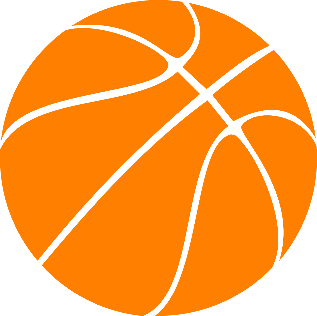 a basketball ball on a black background, inspired by Mia Brownell, black outline, an orange, round-cropped, black white