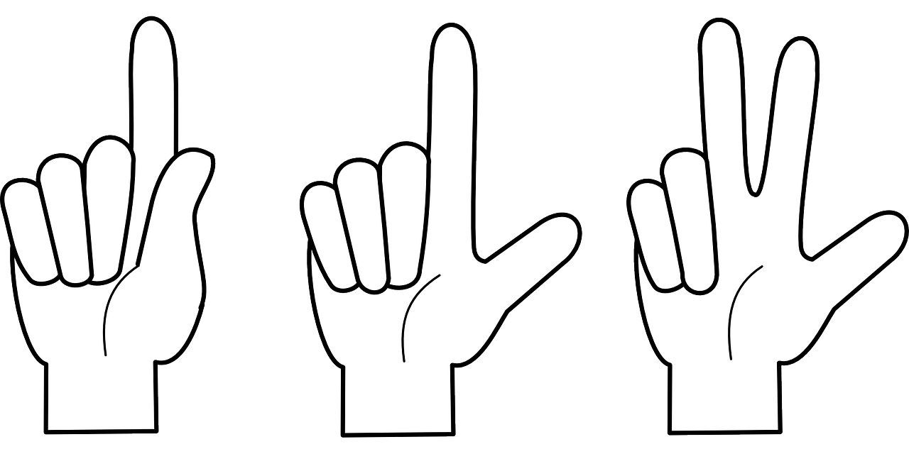 a black and white drawing of a hand making the v sign, lineart, by Andrei Kolkoutine, pixabay, figuration libre, 3 - piece, xkcd, 3840x2160, cutest
