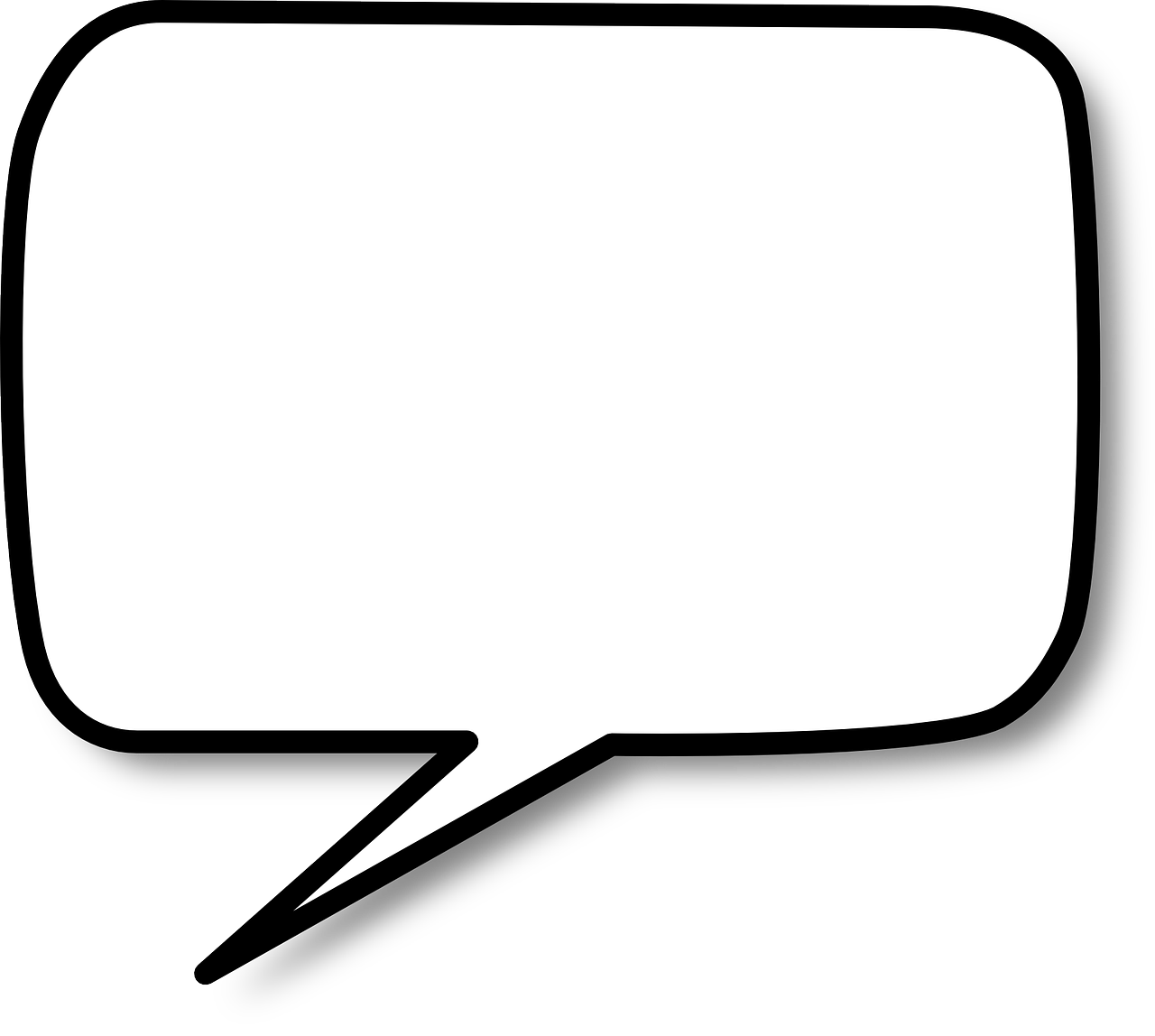 a white speech bubble on a black background, deviantart, hurufiyya, uniform background, balloon, and
