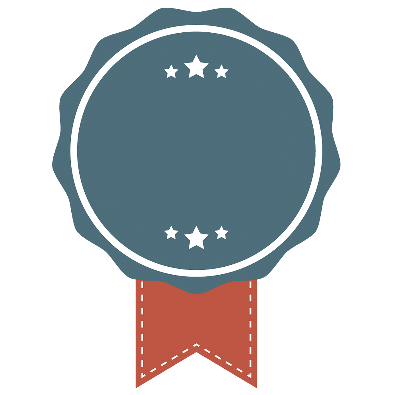 a badge with stars and a ribbon around it, inspired by Masamitsu Ōta, pixabay contest winner, digital art, simple shape, lapel, simple stylized, b