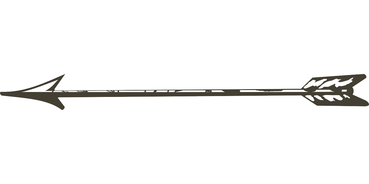 a close up of a metal arrow on a black background, an engraving, by Canaletto, wide long view, uncompressed png, rifle, song dynasty